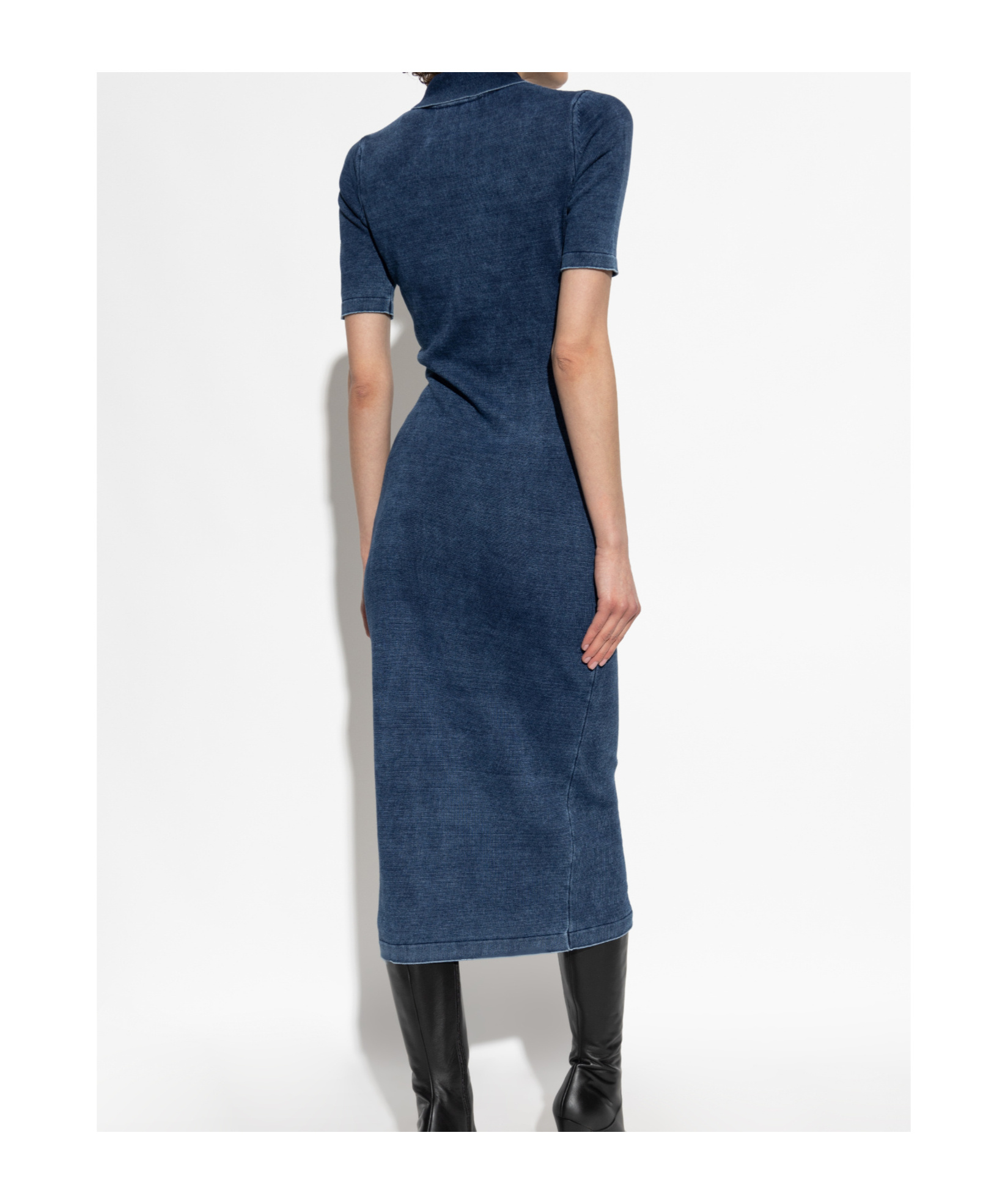 Shop Diesel M-fenny Denim Button-up Dress