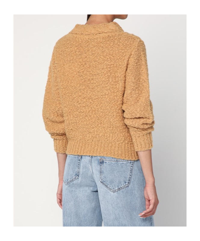 Isabel Marant Caramel-coloured Romane Sweater With Cable Knit Women In Brown