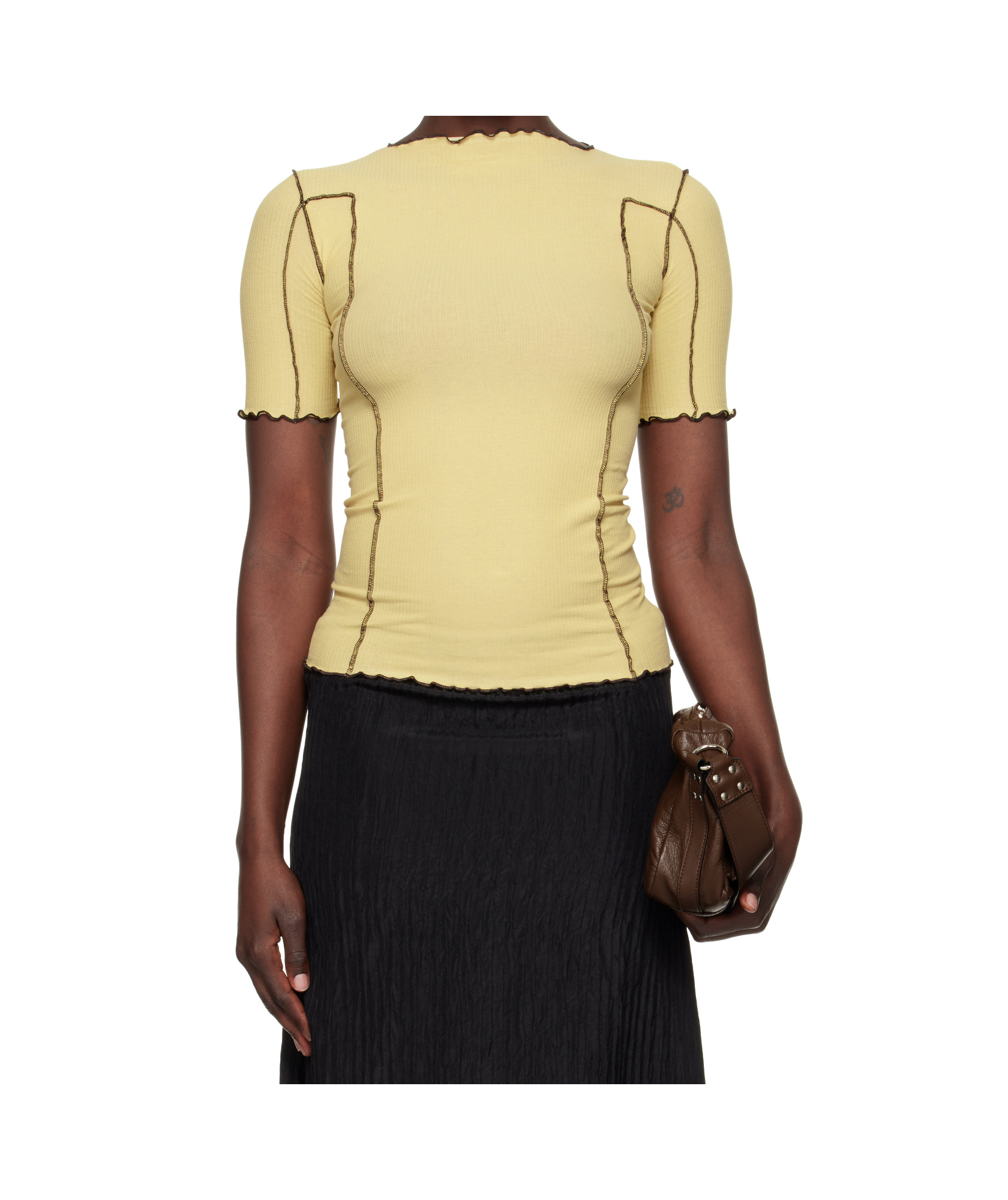 Baserange Short-sleeved T-shirt In Brown