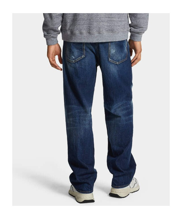 Dsquared2 Wide-leg Jeans In Blue