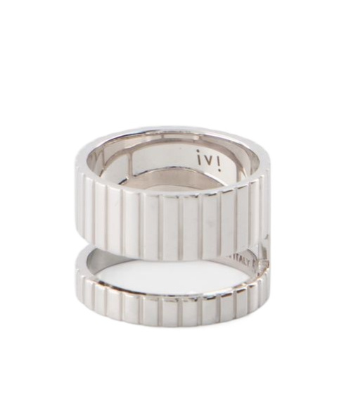 Ivi Slot Ring Core In Silver Tone Rhodium In White