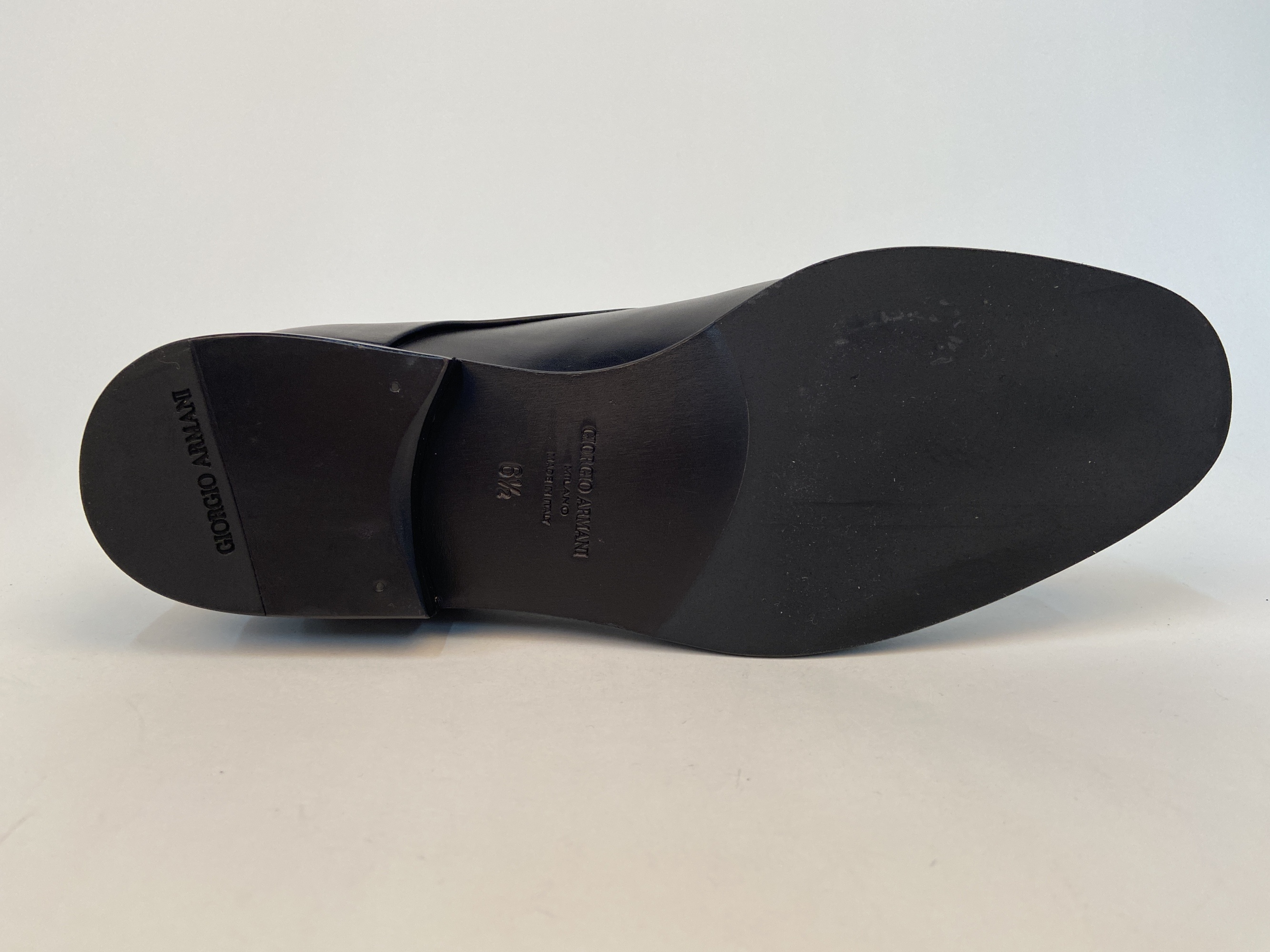Giorgio Armani Lacing Business Dress Shoes In Black