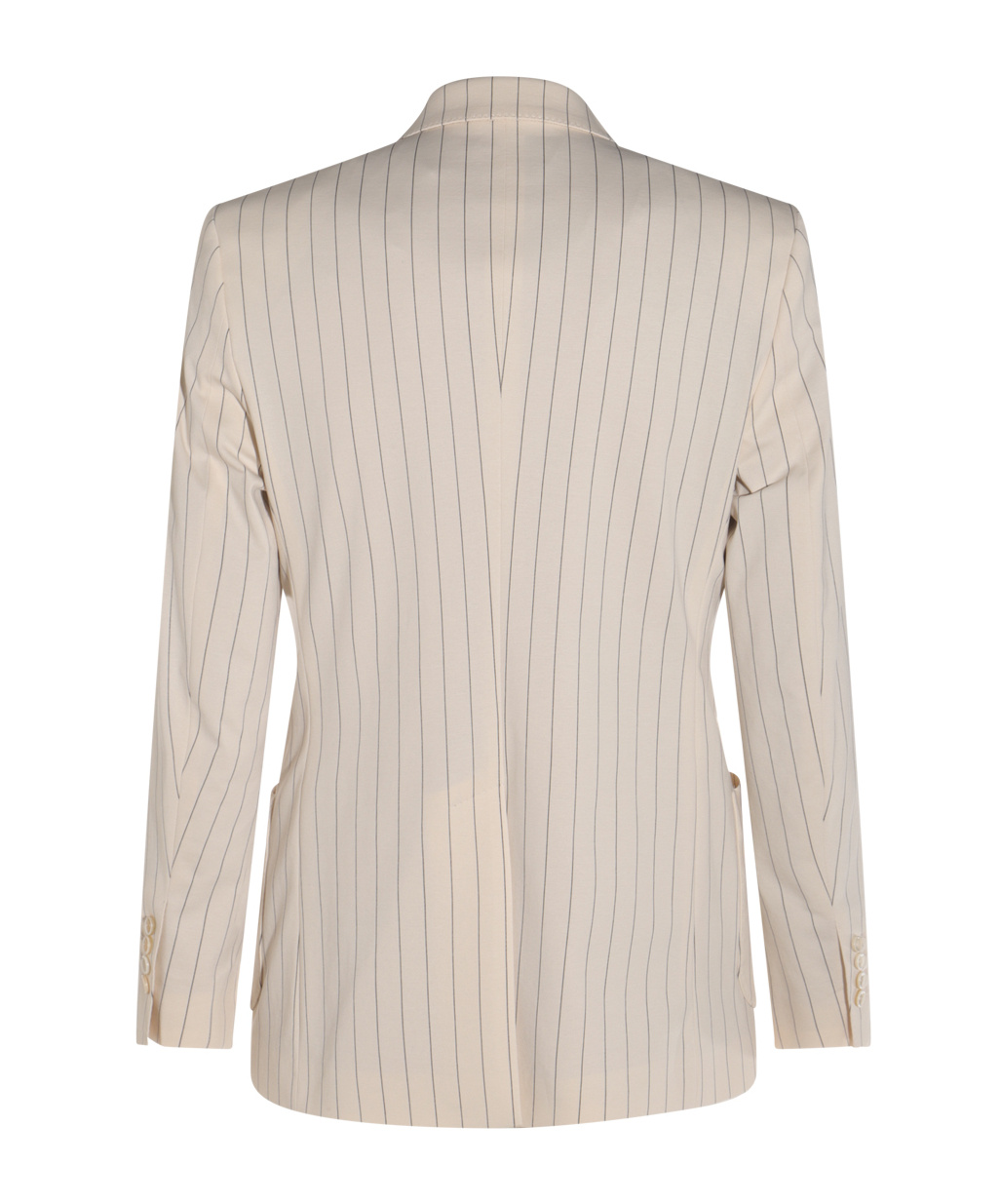 Dolce & Gabbana Tailored Pinstripe Blazer With Front Pockets In Nude