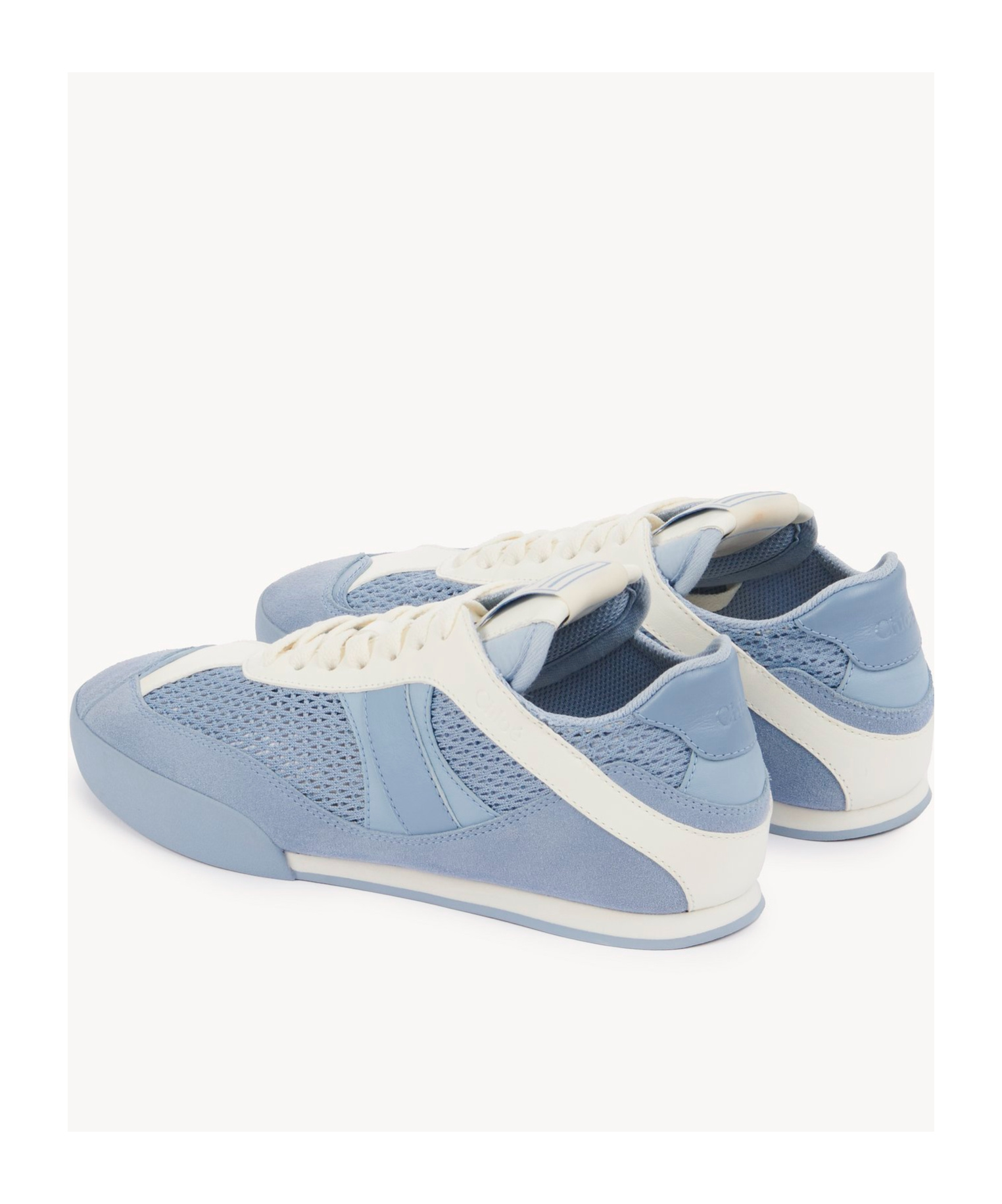 Chloé Lace-up Low-cut Casual Shoes In Blue