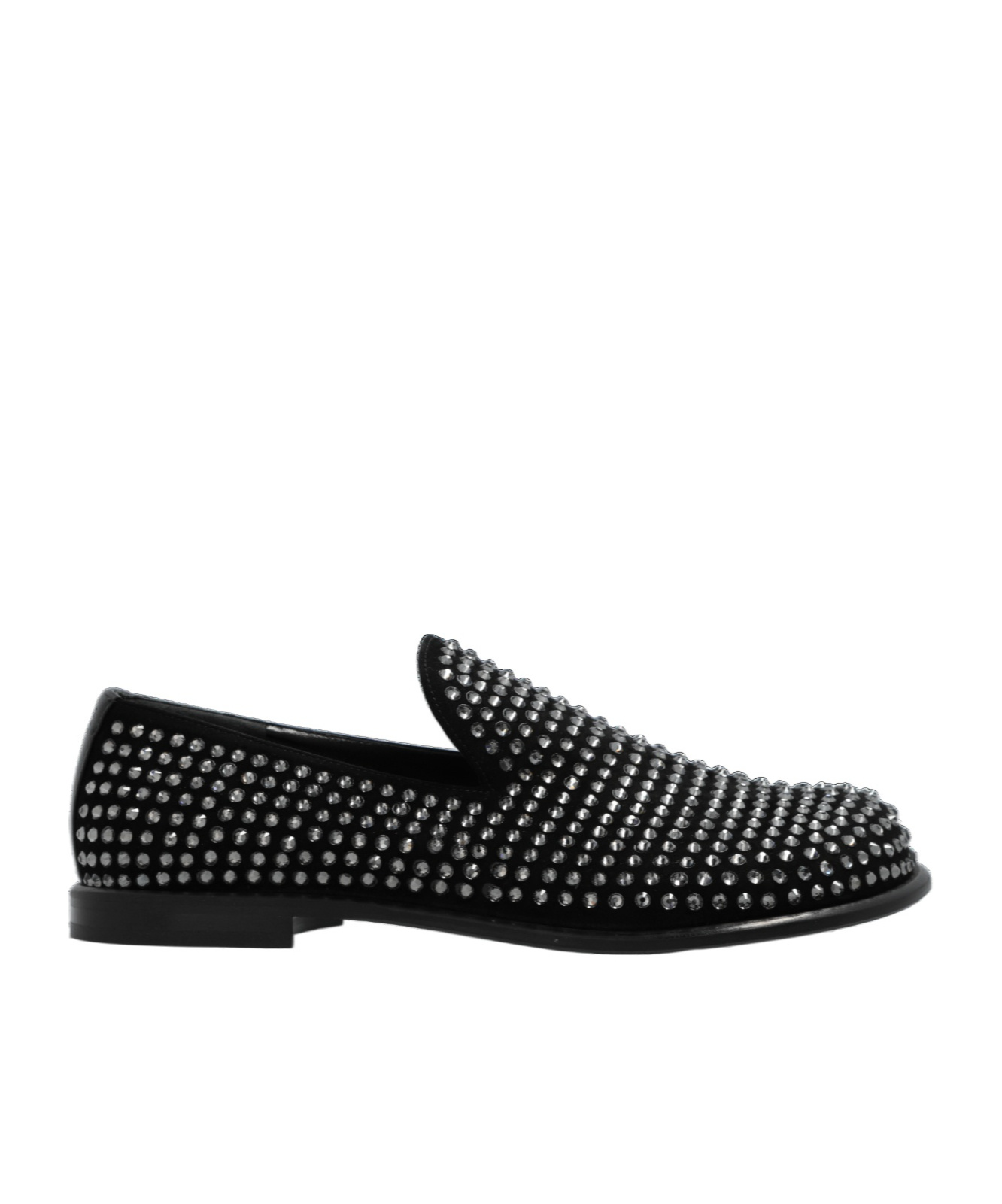 Jw Anderson Crystal-embellished Loafers In Black