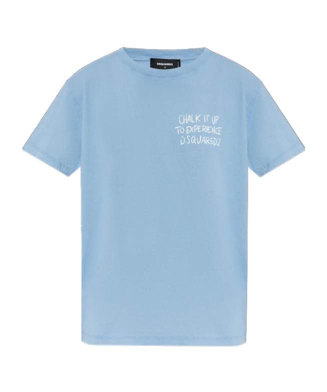 Dsquared2 Slogan-print T-shirt In Blue