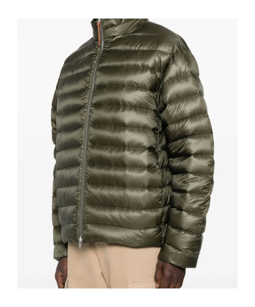 Jil Sander Quilted Puffer Jacket In Green