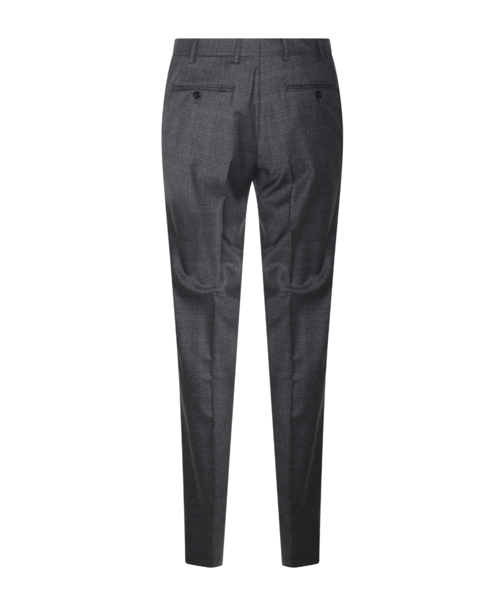 Canali Belt Loop Casual Pants In Gray