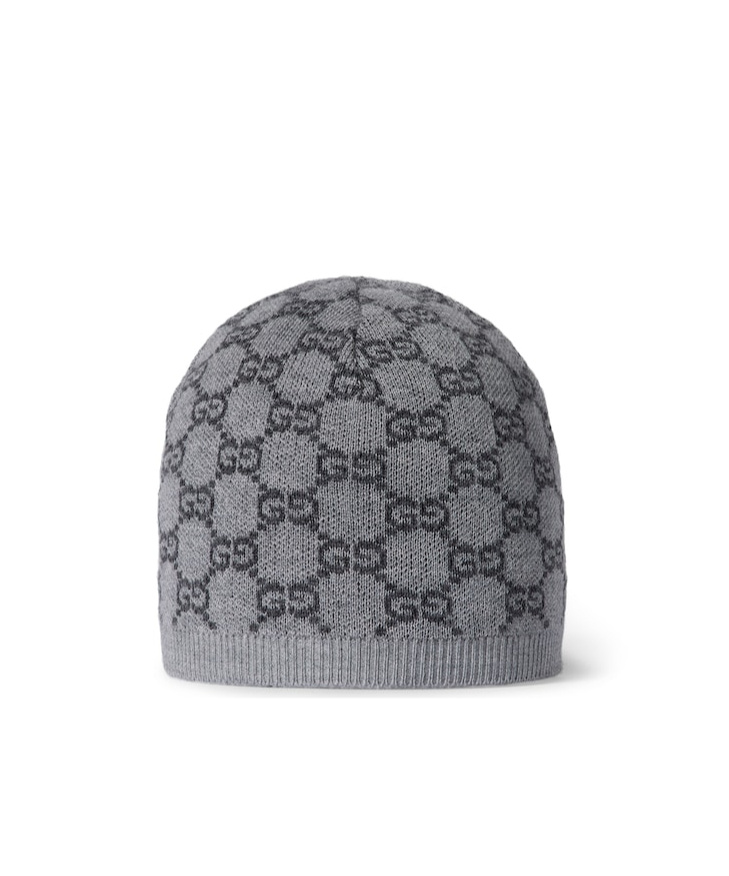Gucci Baby Gg Wool Hat In Gray