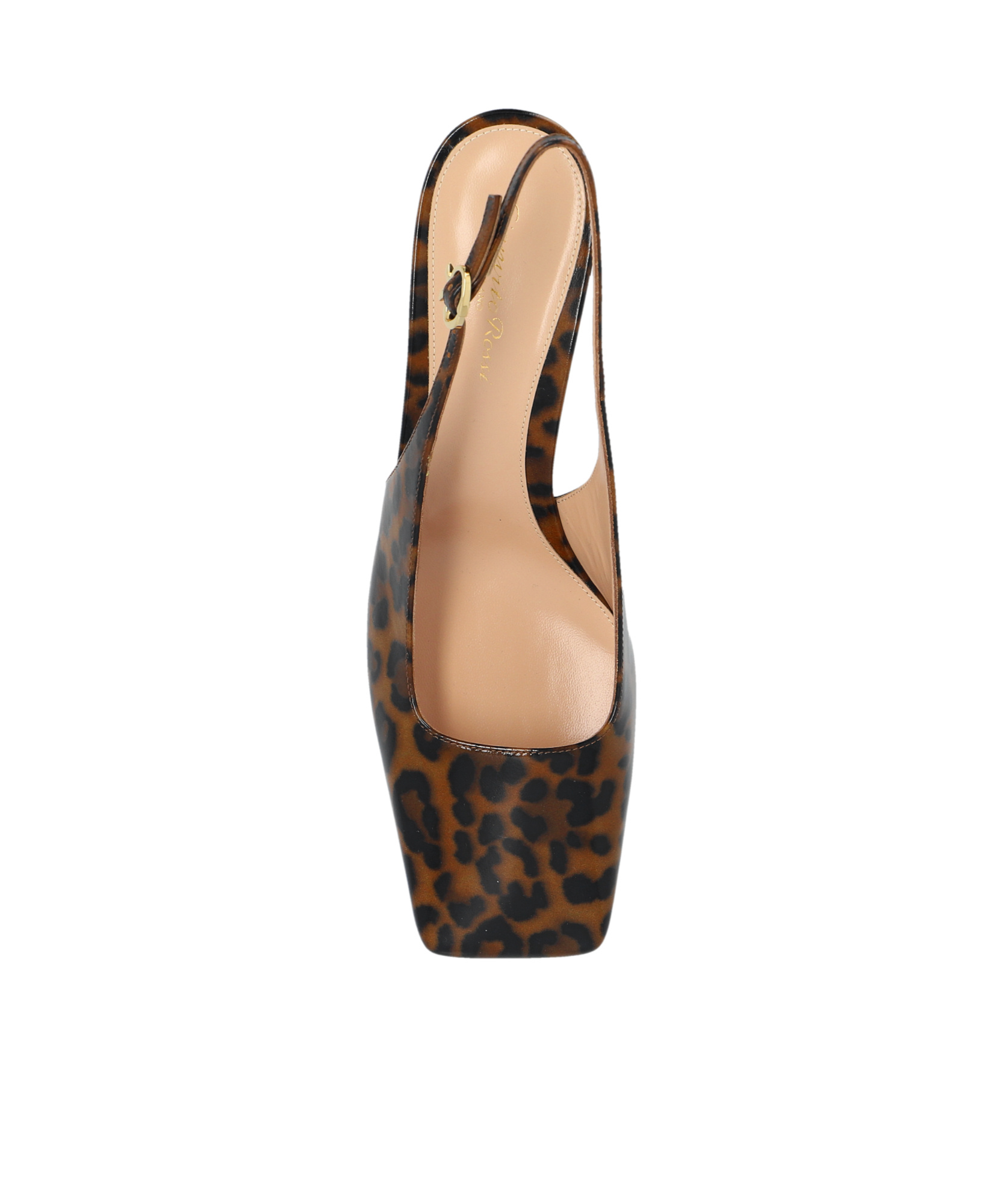 Gianvito Rossi Christina Sling 55mm Animal-print Pumps In Black