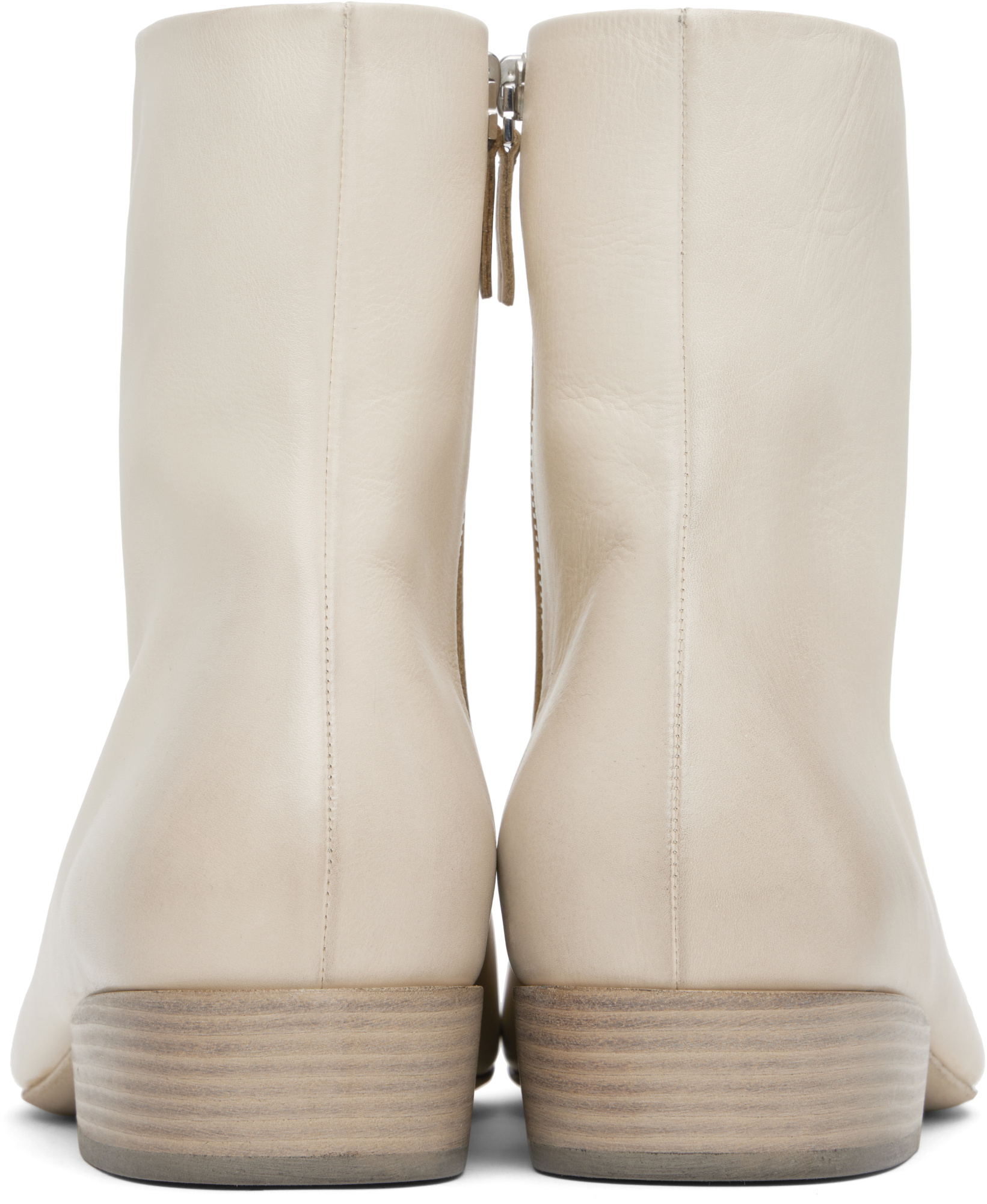 Marsèll Off-white Granblocco Ankle Boots In White