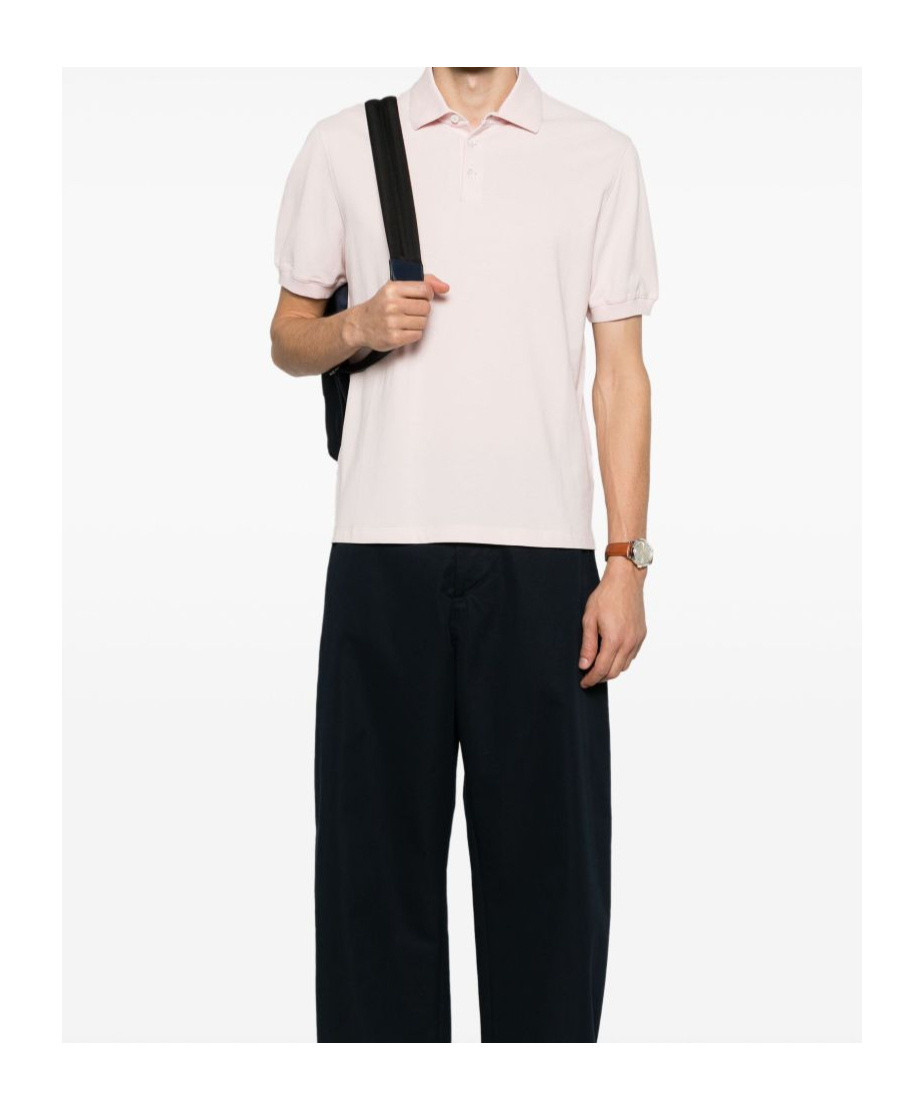 Brunello Cucinelli Polo Shirt With Lapel Short Sleeve In White