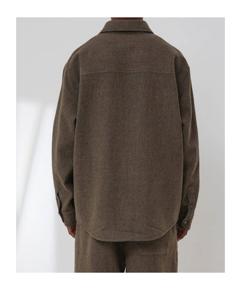 Darkpark Keanu Japanese Shirt In Brown