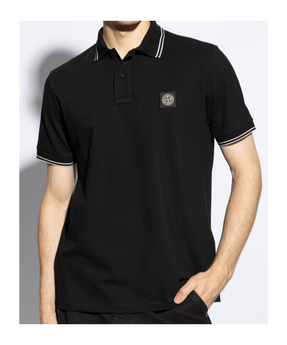 Stone Island Polo Shirt In Black