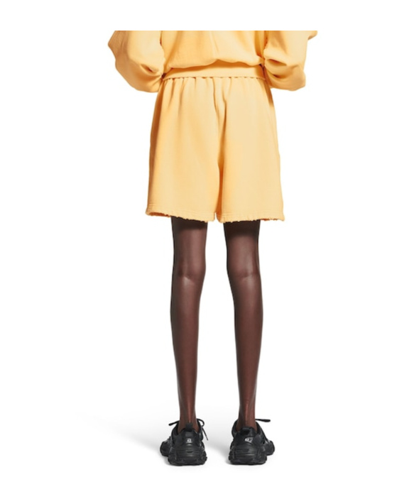 Balenciaga Laurel Classic Sweat Shorts In Yellow In Yellow