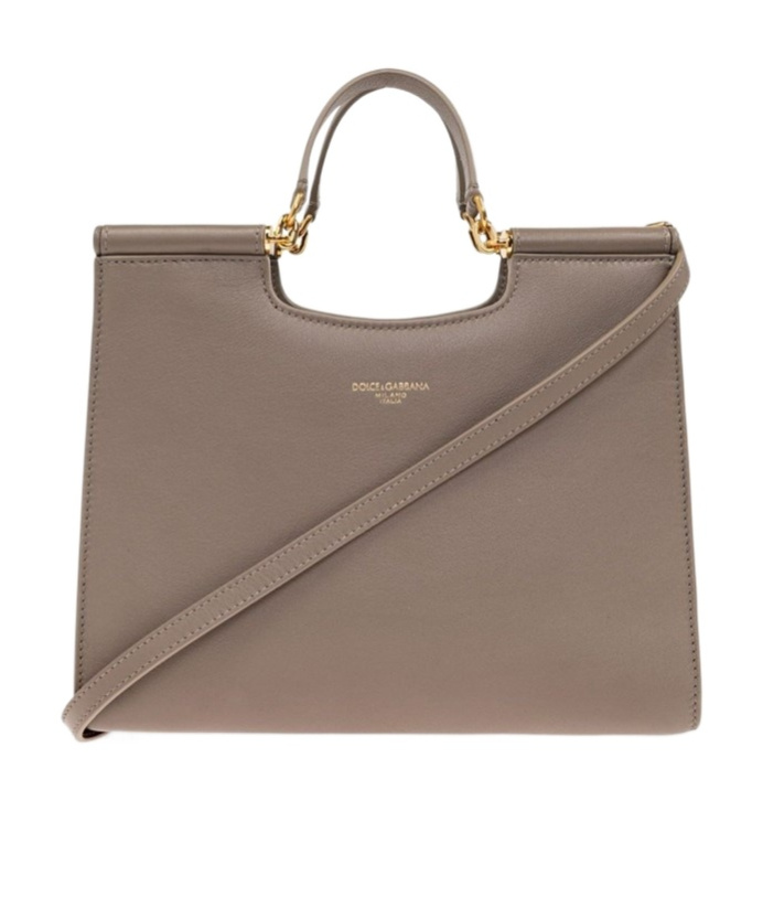 Dolce & Gabbana Zippered Shoulder Bag In Gray