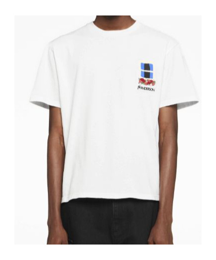 Jw Anderson "window" T-shirt In White