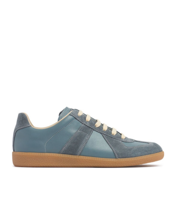 Maison Margiela Replica Contrast-sole Leather Low-top Trainers