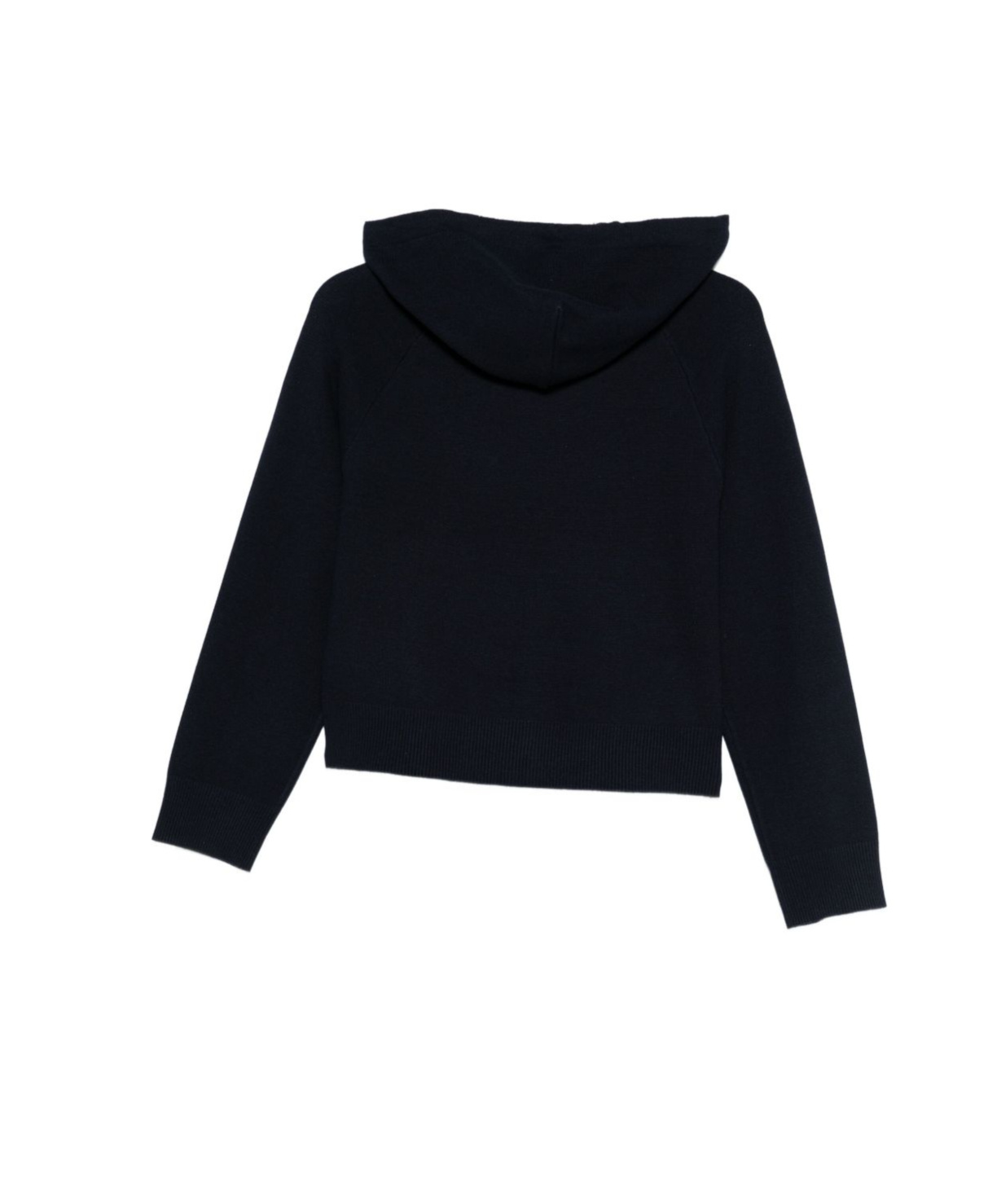 Blugirl Button-embellished Hoodie In Black