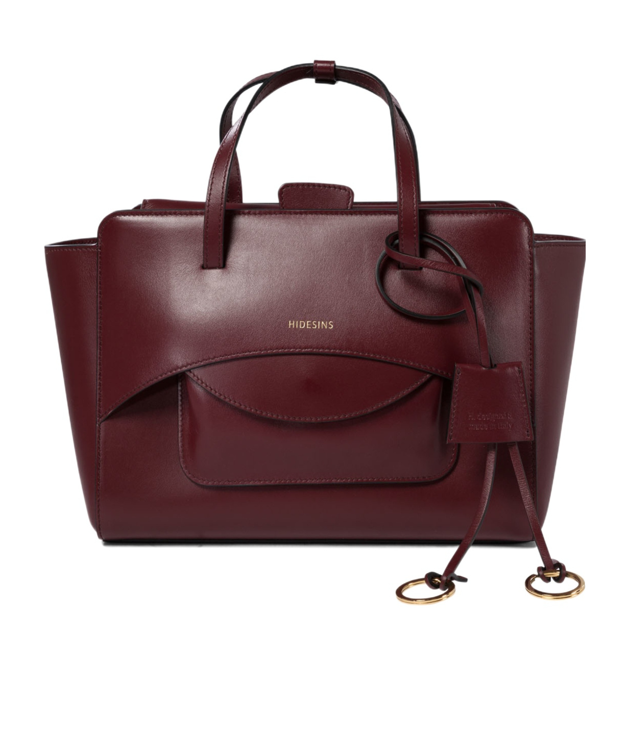 Hidesins Double Handle Shoulder Bag In Red