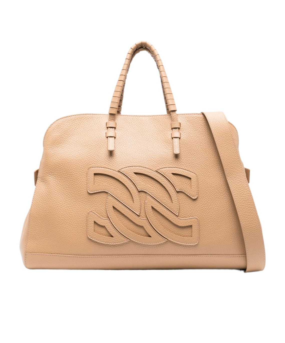Casadei Park Avenue Leather Tote Bag In Nude