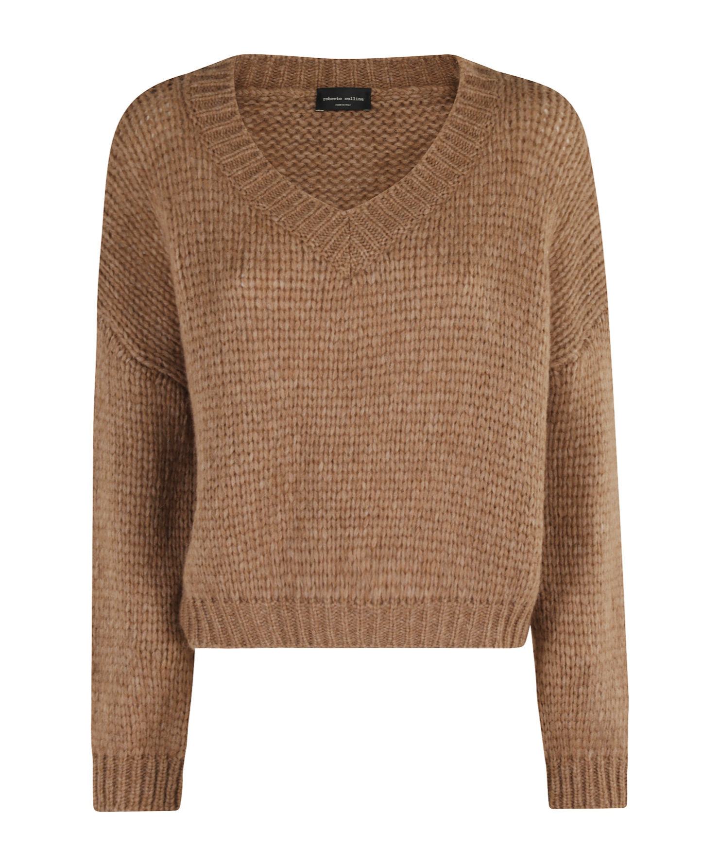 Roberto Collina Relaxed Fit Alpaca Blend Sweater In Brown