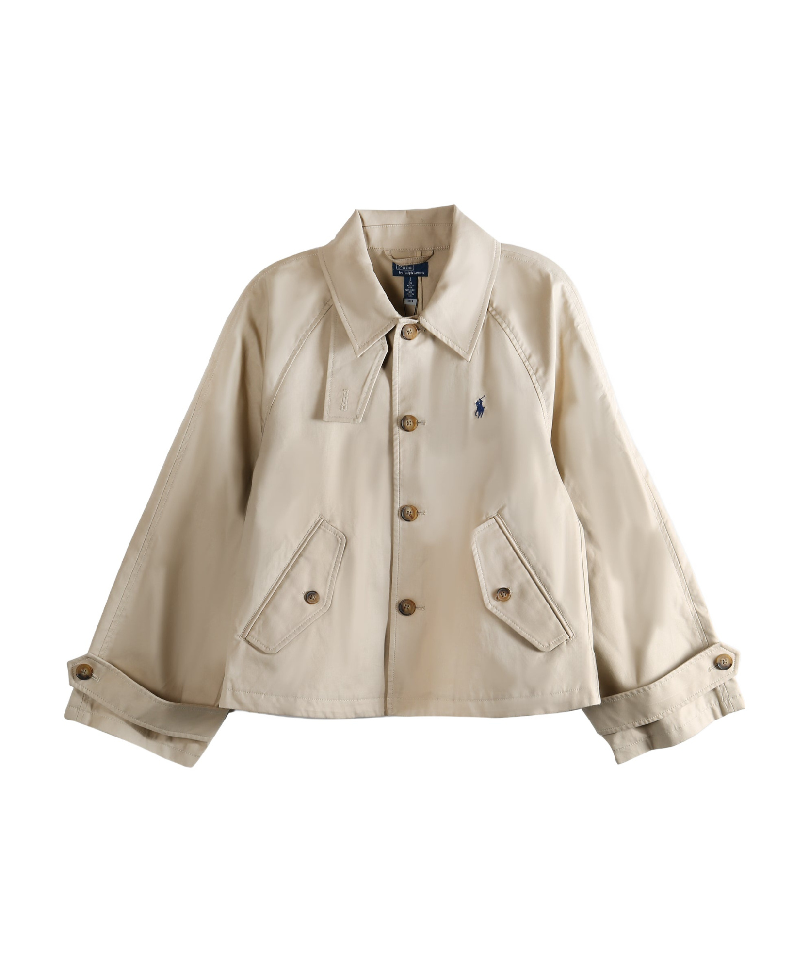 Polo Ralph Lauren Cotton Double Jacket In Neutral