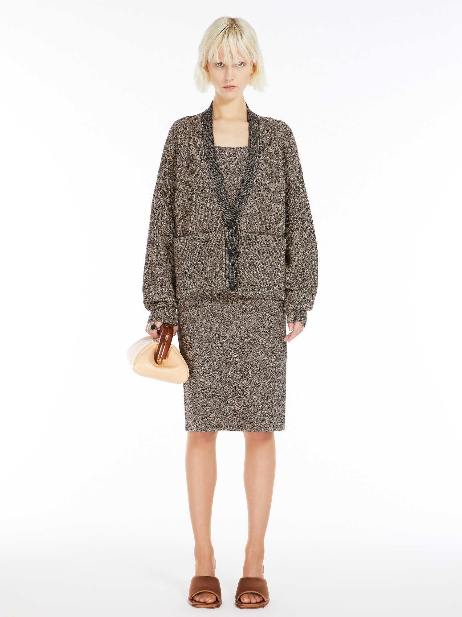 Sportmax Long-sleeved Sweater In Green
