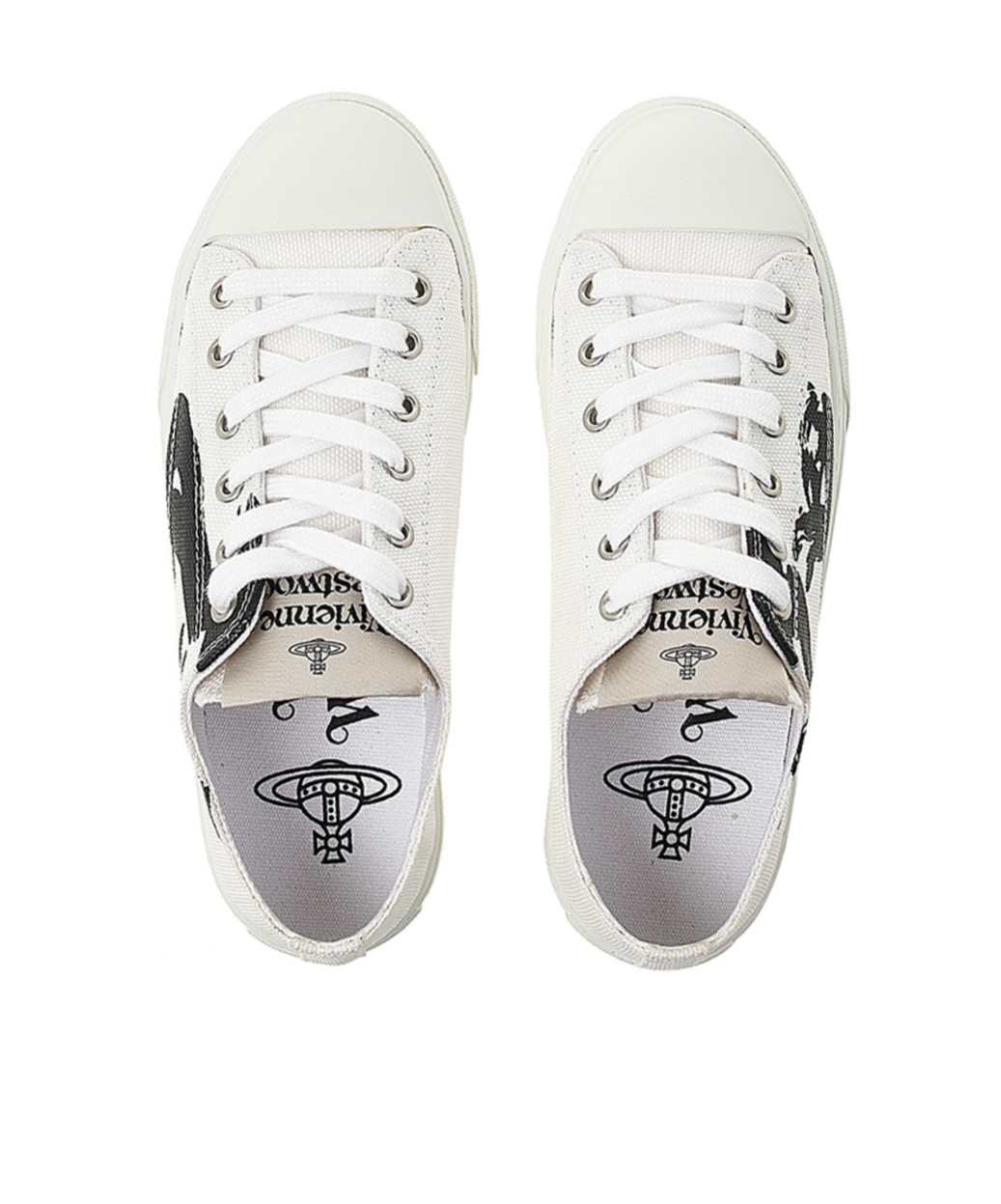 Vivienne Westwood Lace-up Low-top Sneakers In White
