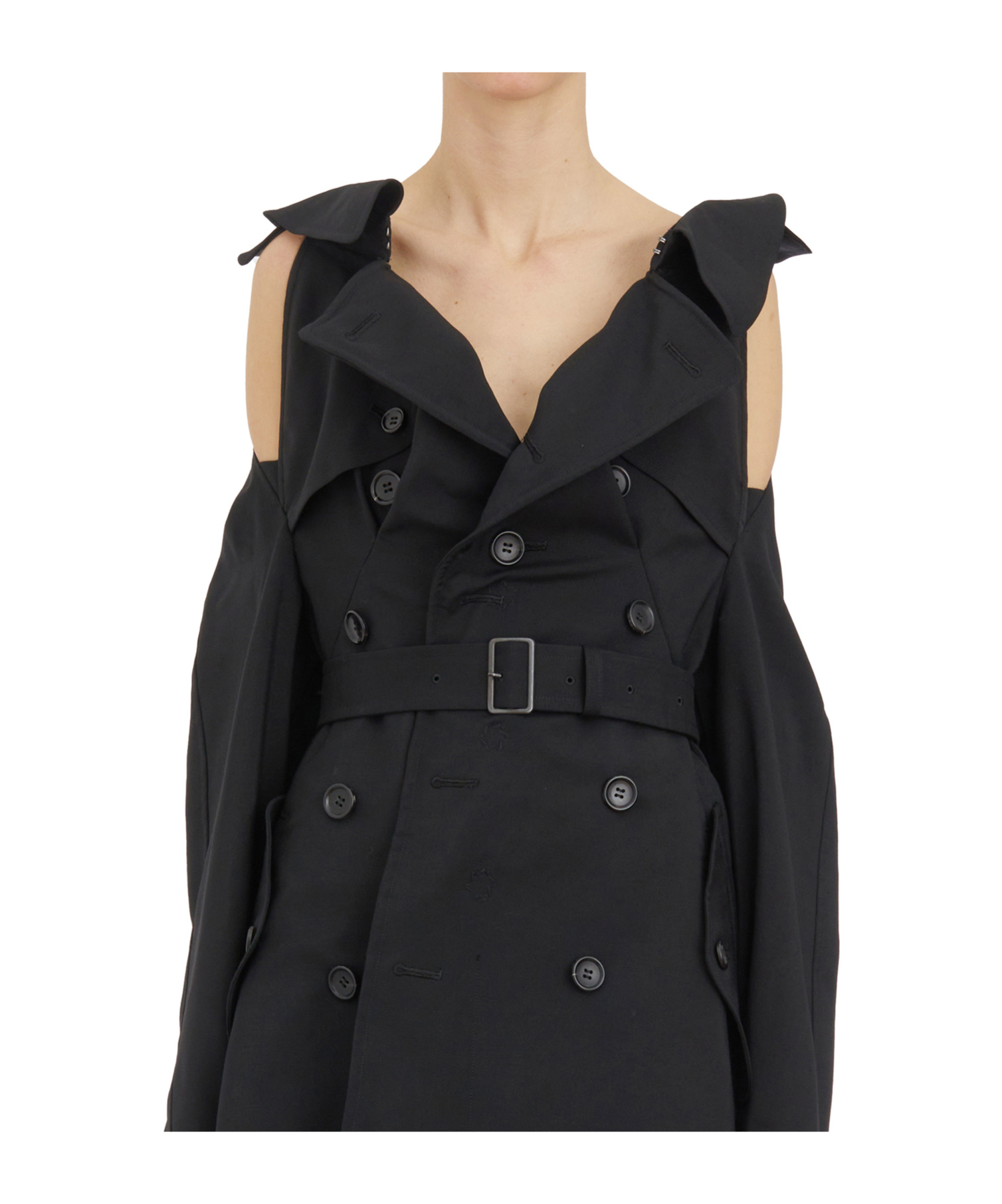 Junya Watanabe Strapless Windbreaker In Black