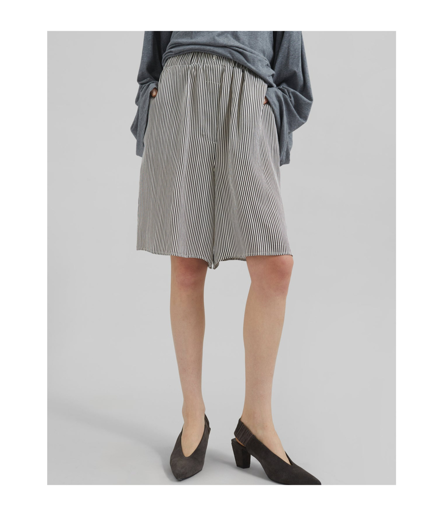 The Frankie Shop Lui Striped Boxer Shorts
