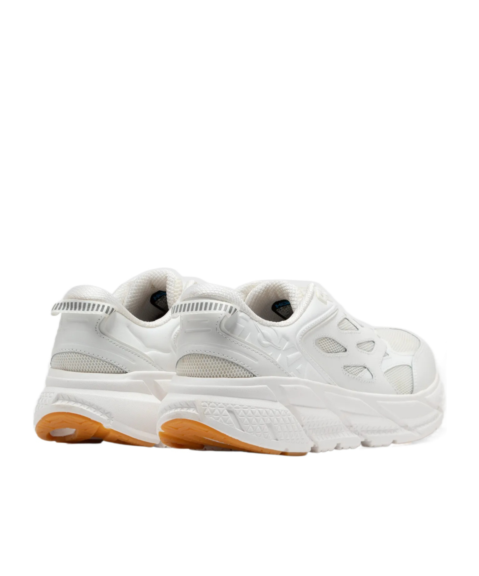 Hoka Cliftons Mens Breathable Tie String Athletic And Training Shoes In White