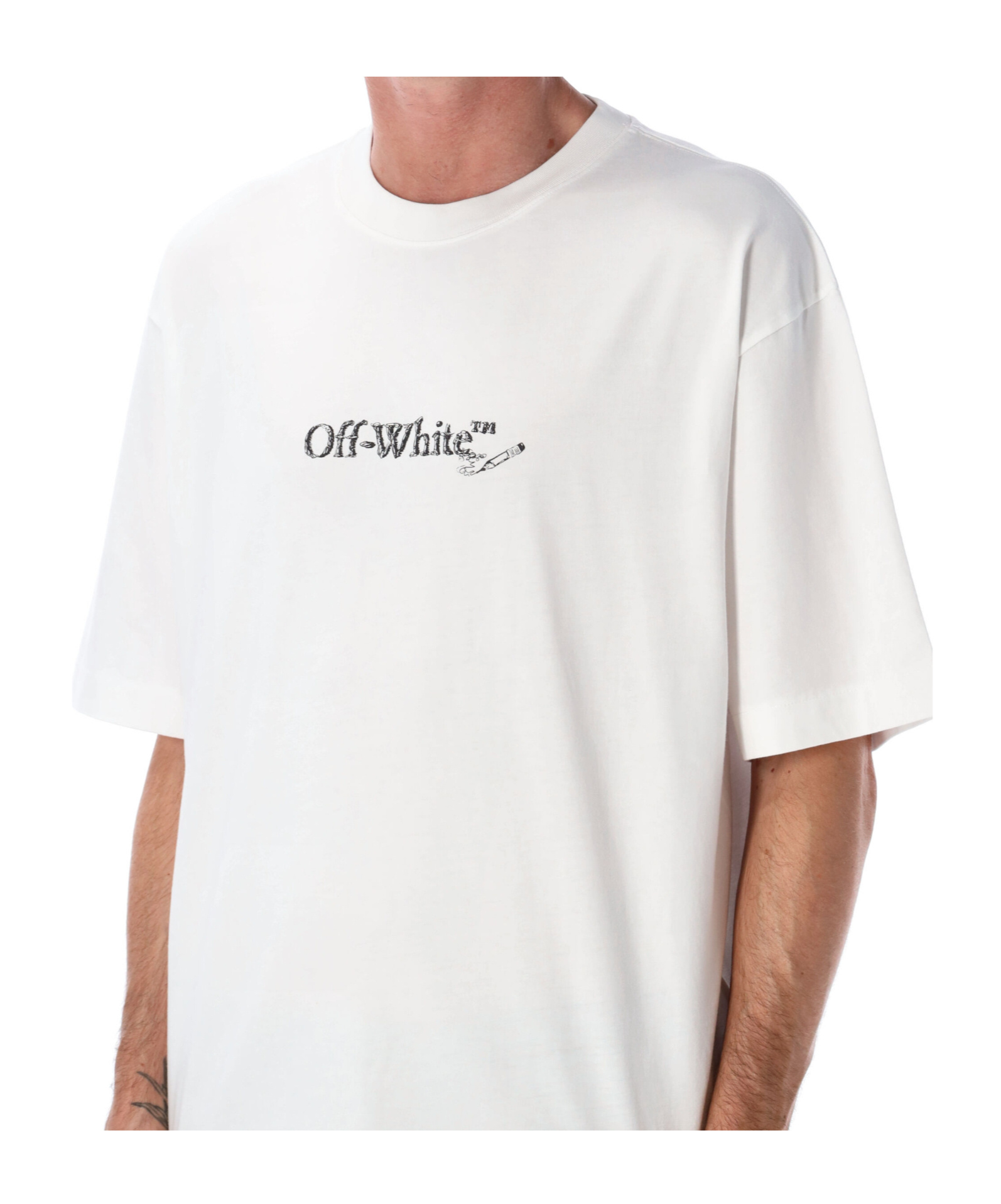 Off-white Scribble Arrow Skate T-shirt In White