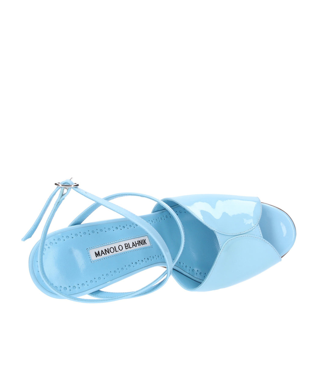 Manolo Blahnik Sandals Clear Blue In Blue