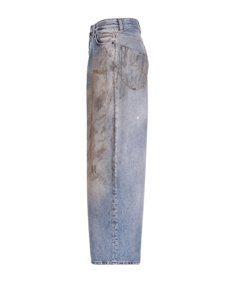 Shop Acne Studios Mid-rise Wide-leg Jeans In Gray