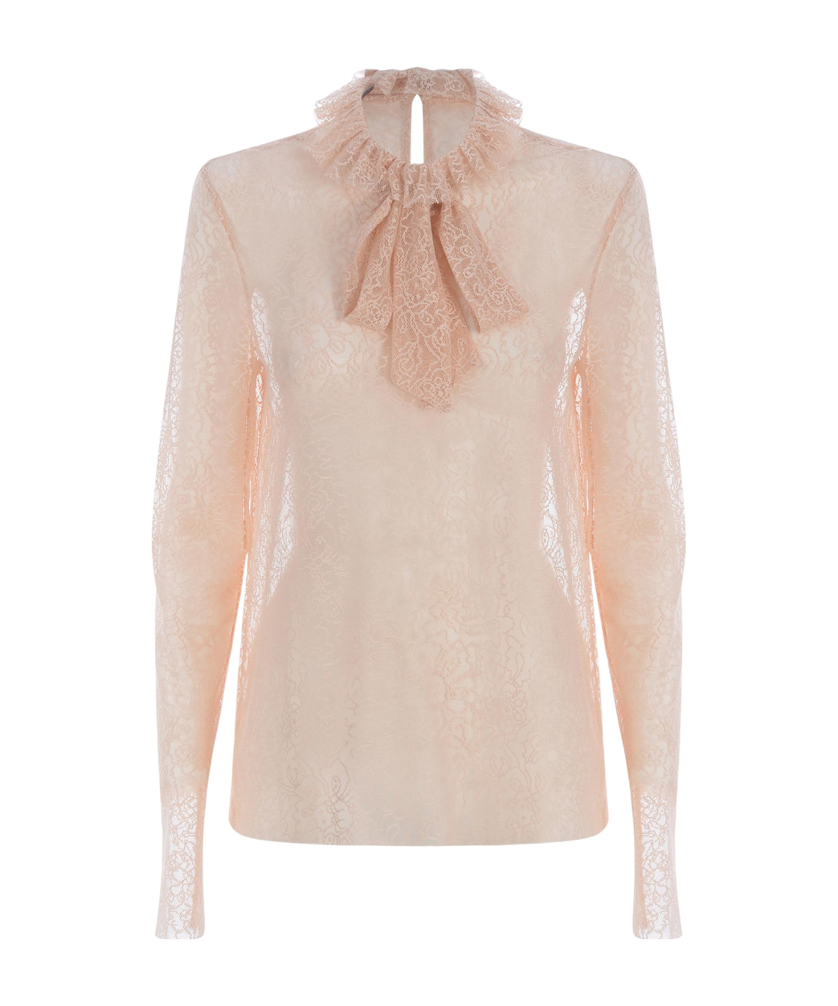 Philosophy Di Lorenzo Serafini Floral-lace Sheer Blouse In Nude