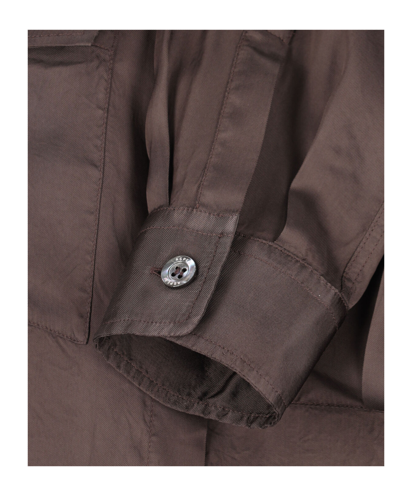 Aspesi Long Sleeve Shirt In Brown