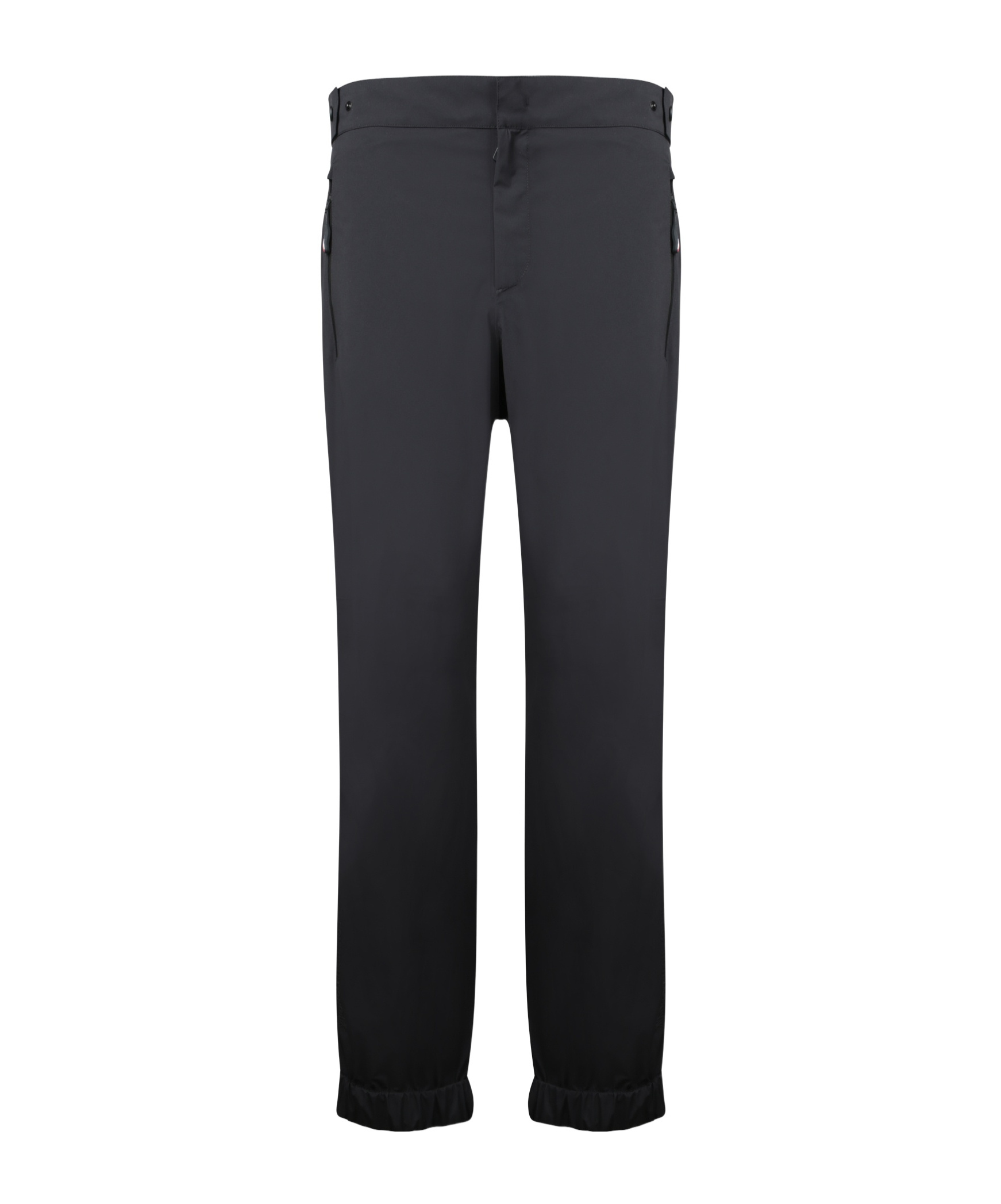 Moncler Elastic Waist Casual Pants In Black