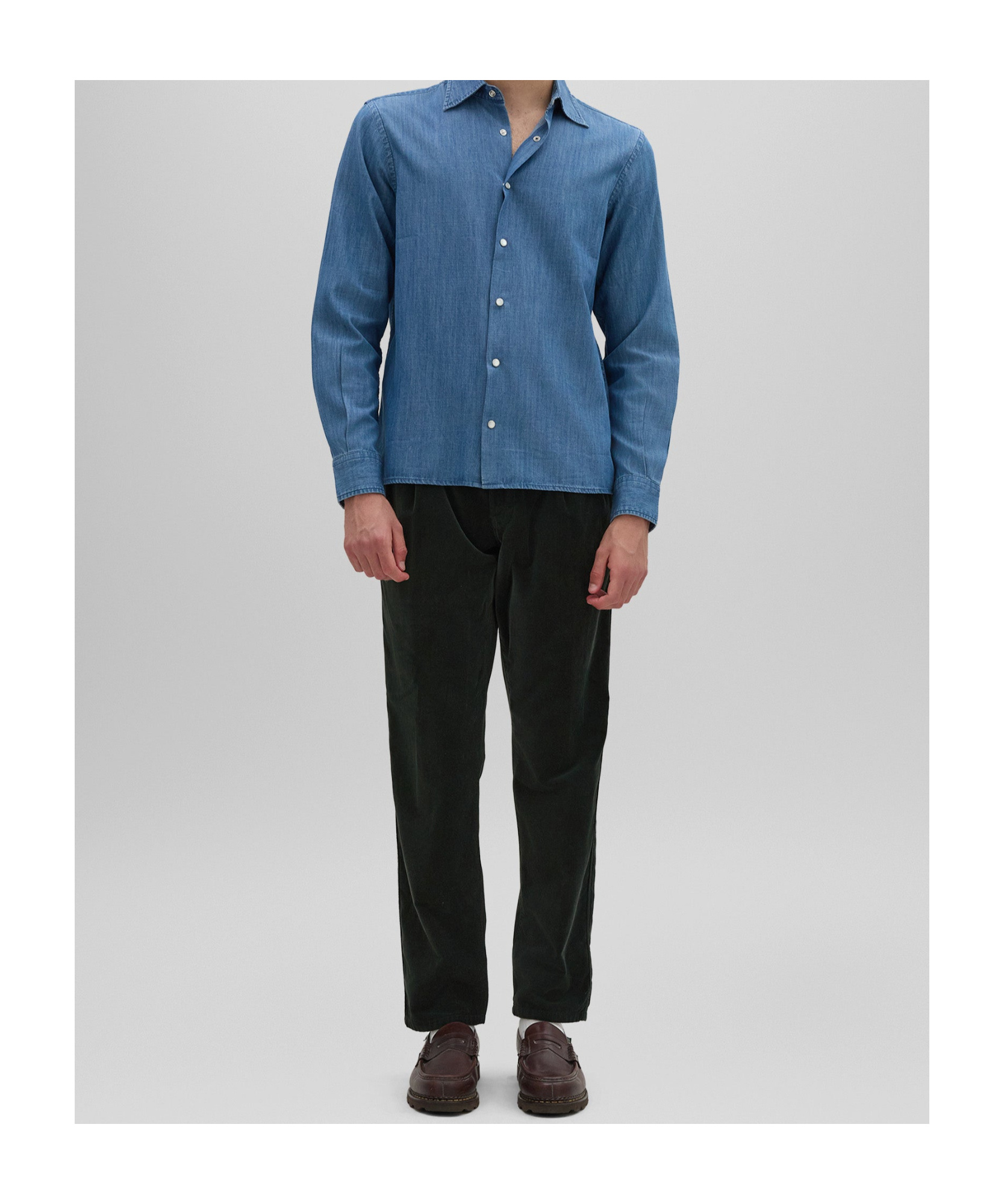 ASPESI LONG-SLEEVED DENIM SHIRT