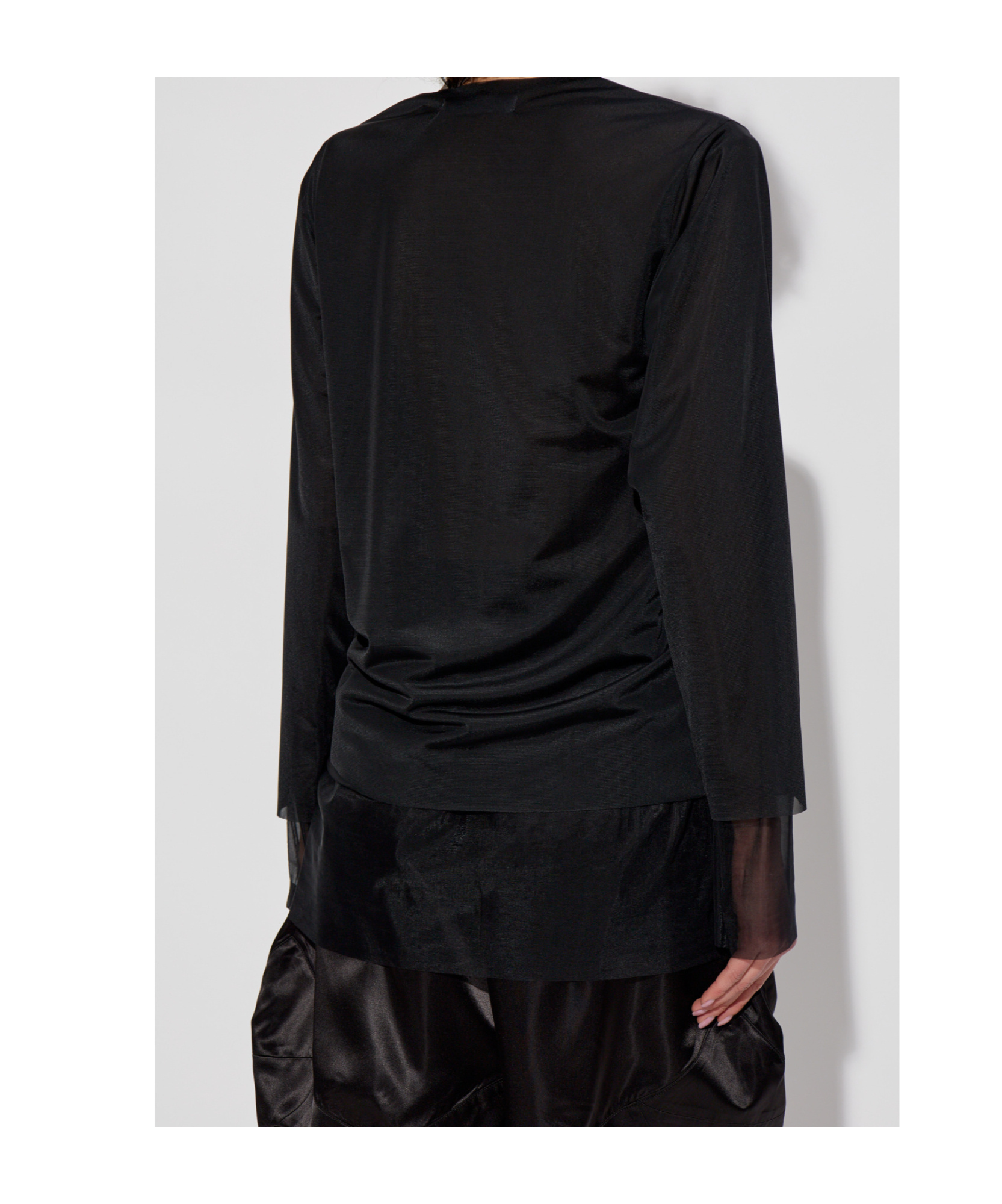 Shop Comme Des Garçons Semi-sheer Blouse