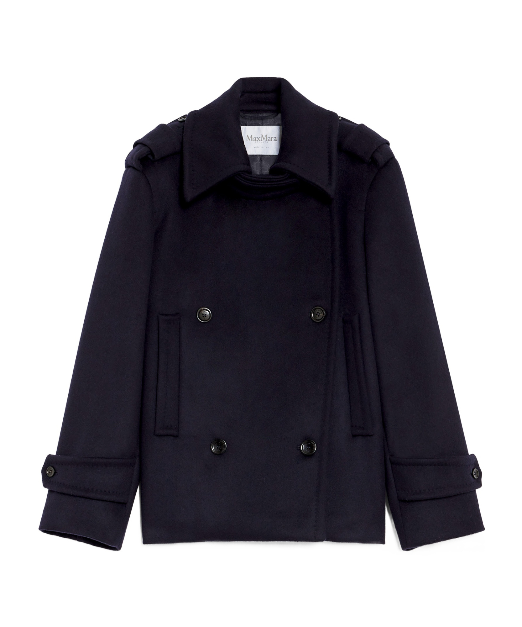 Max Mara Laveno Coat In Black