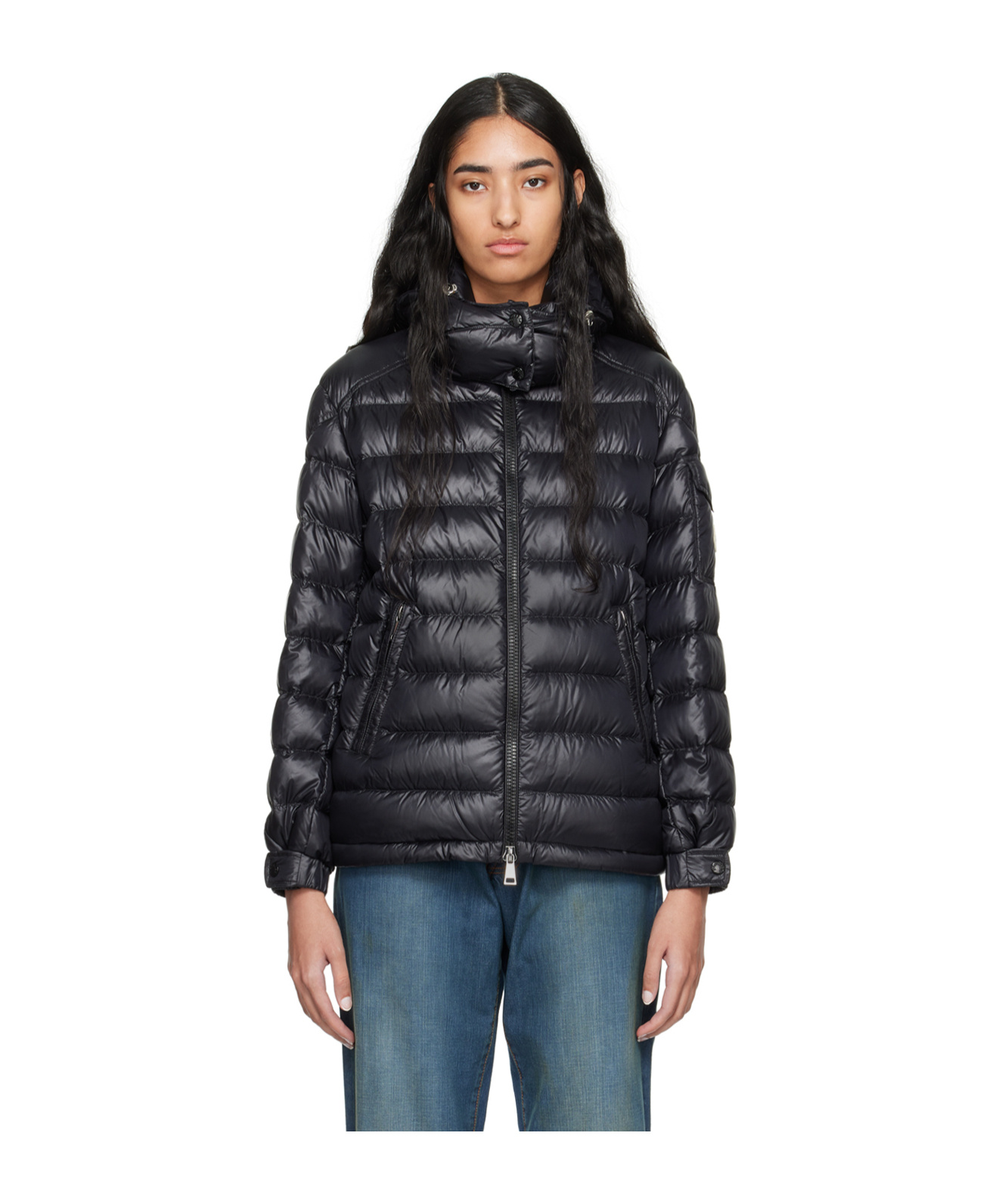 Shop Moncler Dalles Padded Jacket In Black