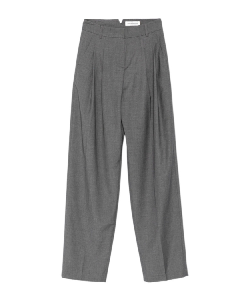 The Frankie Shop Belt Loop Casual Pants In Gray