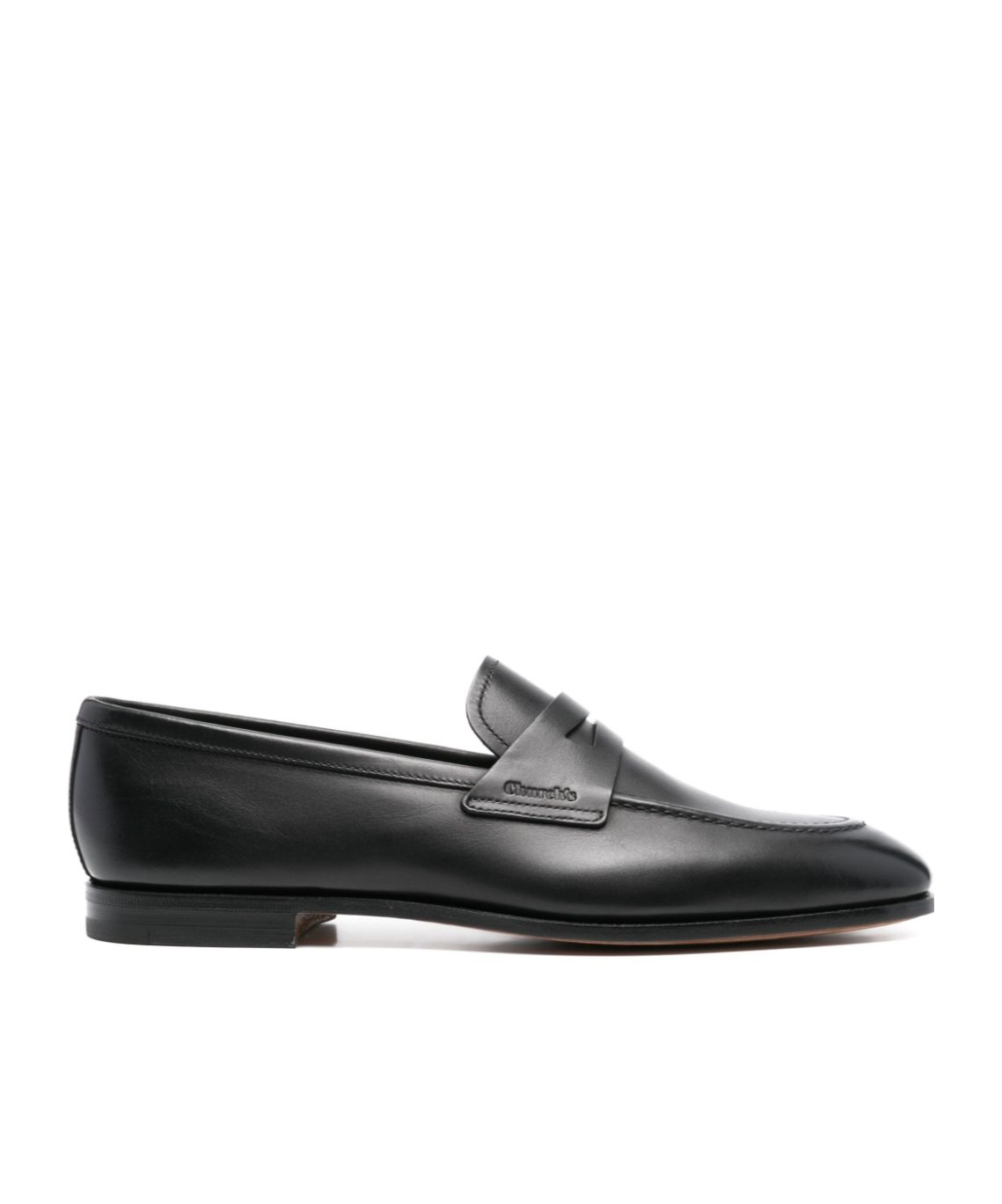 Church's Logo-debossed Leather Loafers In Black