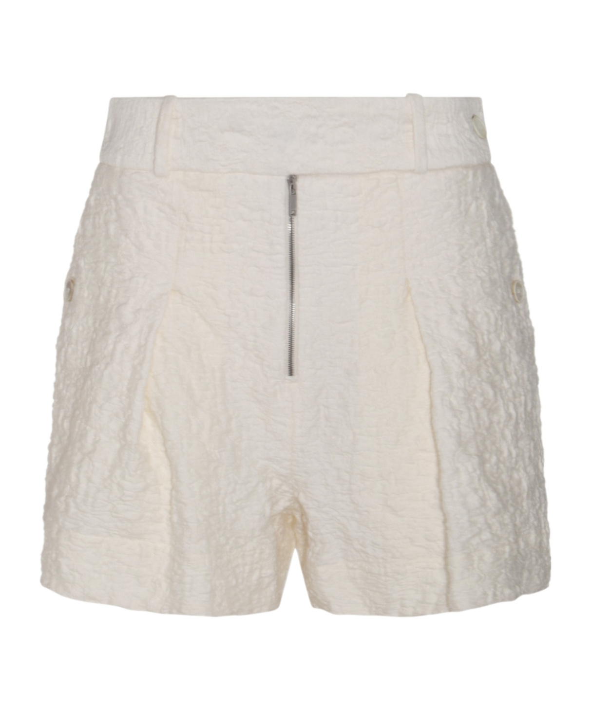 Jil Sander Textured-finish Shorts In White