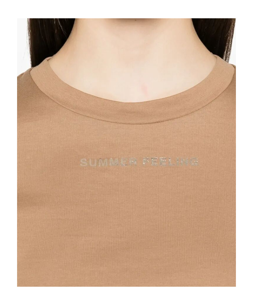 Max Mara Beige Luso T-shirt In Nude