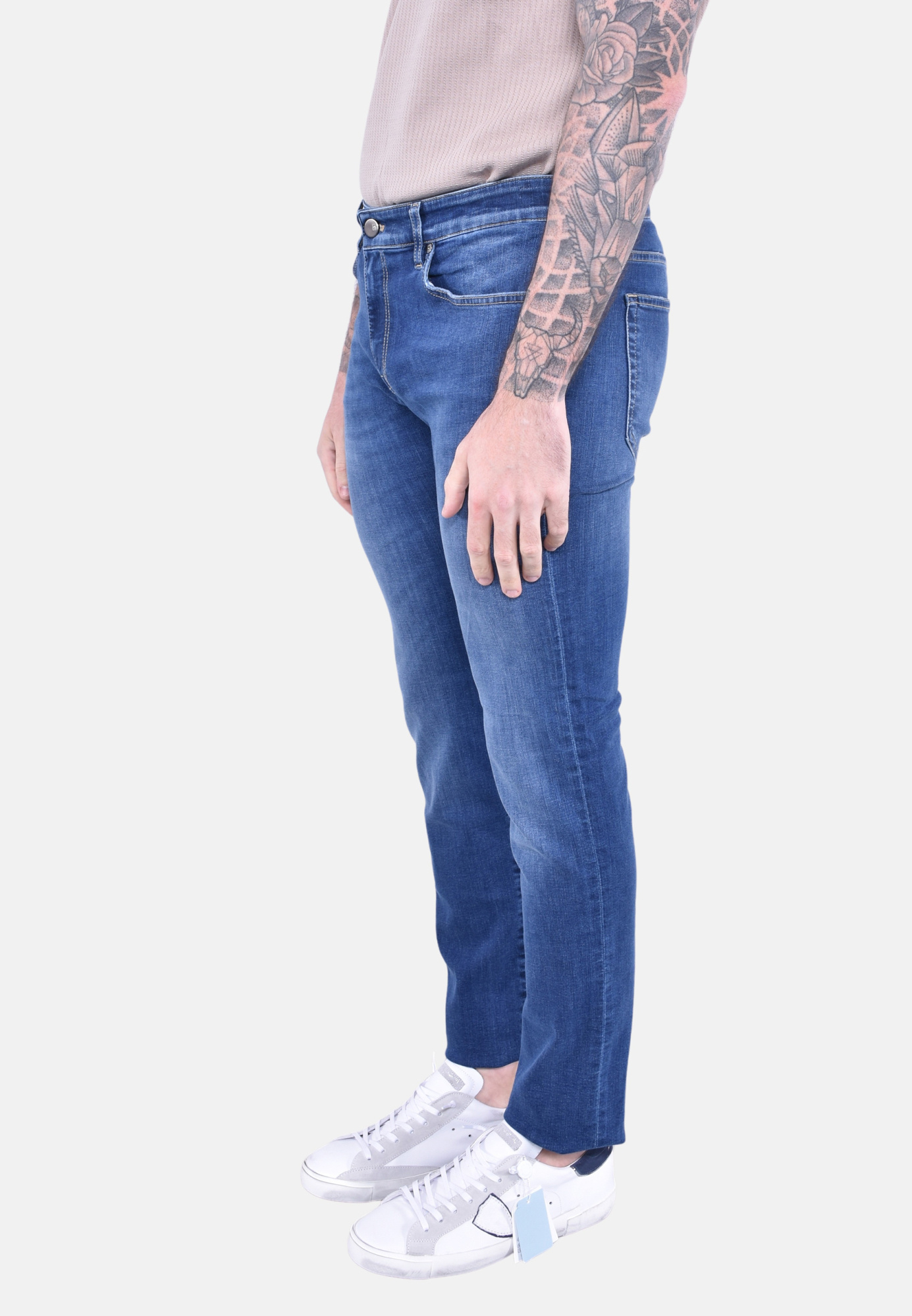 Pt Torino Slim Fit Jeans In Blue