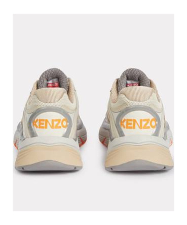 Kenzo Low Top Sneakers With Chunky Rubber Sole In Nude