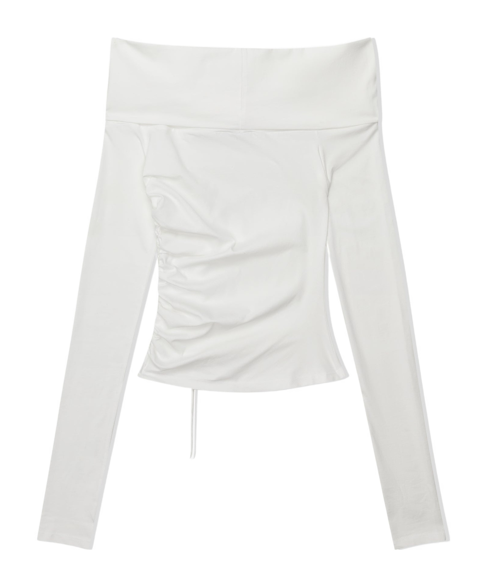 Vaquera White Cold Shoulder Top