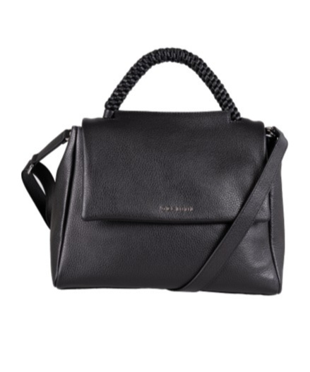 Shop Orciani Sveva Sense Scooby Midi Shoulder Bag In Black